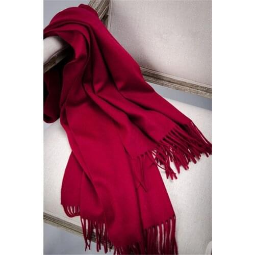 100% goat cashmere women fashion water ripple woven thick scarfs shawl pashmina orange red 5color 70x200cm