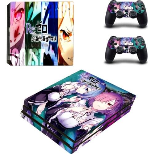 Re: Life In A Different World From Zero Style Skin Sticker for PS4 Pro PlayStation 4 Pro Console & Controllers Skins Style 7