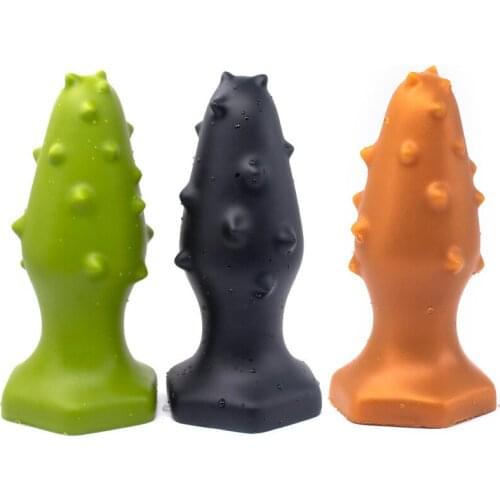 Super Soft Spines Anal Plug Penis Vagina Anal Dilator Prostata Massage Big Butt Plug Adult Sex Toys For Men Women Gay