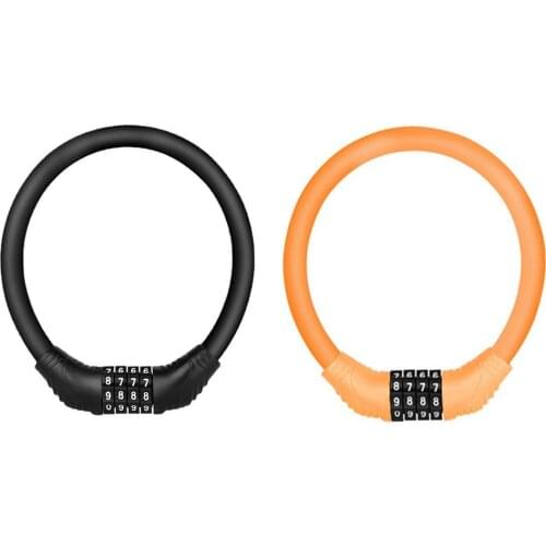 Bicycle Lock MTB Road Bike Safety Anti-theft Chain Lock Lightweight Password Cable Lock Outdoor Cycling Bicycle Lock