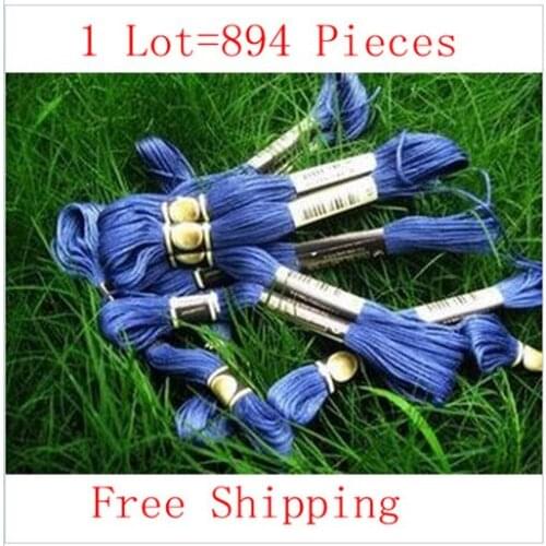 Worldfamous Cross Stitch Floss Skein Thread 1 Lot=894 Skeins Similar DMC Thread Free Shipping