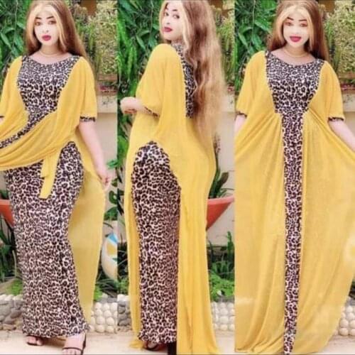 Abaya Dubai Turkey Arabic Caftan Muslim Fashion Leopard Dress American Clothing Dresses Abayas For Women Robe Islam Clothing