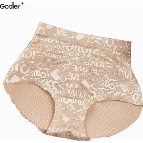 Top Selling Womens Sexy Underwear Buttock Lifting Underpants Hips Pads Pads False Hips Air Letters Print Ladies Waist Briefs