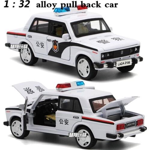 1:32 alloy car models,high simulation LADA car , metal diecasts, toy vehicles, pull back & flashing & musical, free shipping