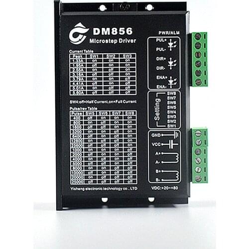 1pcs DM856 32-bit DSP digital driver 86 type 128 subdivision stepping motor driver