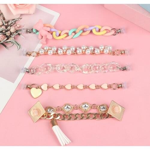 1PCS Croc Shoes Chain Charms Light Bear DIY Shoe Chain Decorations Clogs Shoe Chain Cool Trendy Shoes Accessories Non-metal