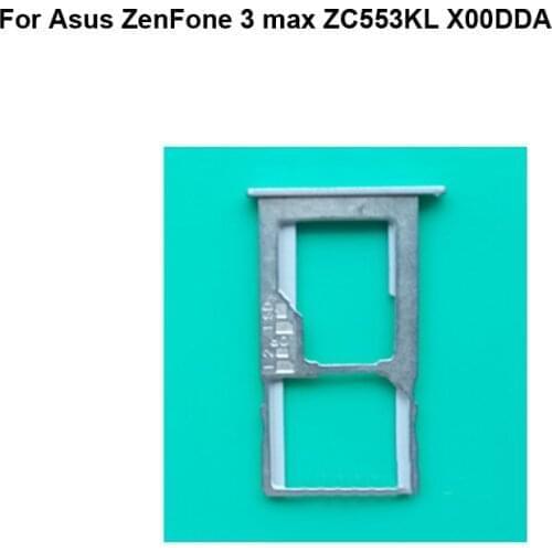 2PCS For Asus ZenFone3 max ZC553KL X00DDA New Tested Good Sim Card Holder Tray Card Slot For ZenFone 3 max Sim Card Holder 3max
