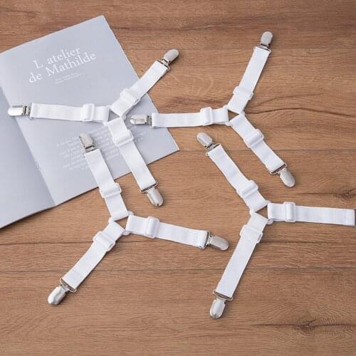 4 pcs Quilt holder adjustable sheet anti slip fixing clip tablecloth curtain sofa cover sheet buckle
