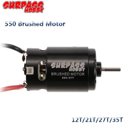 550 12T 21T 27T 35T Brushed Motor for RC Car HSP HPI Wltoys Kyosho TRAXXAS 1/8 1/10 Crawle Tank Off-Road Rock Crawler Climbing