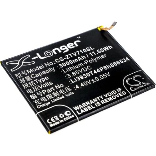 Cameron sino 3000mah battery for ZTE Blade V7 Max Dual SIM Li3930T44P8h866534 Mobile, SmartPhone Battery