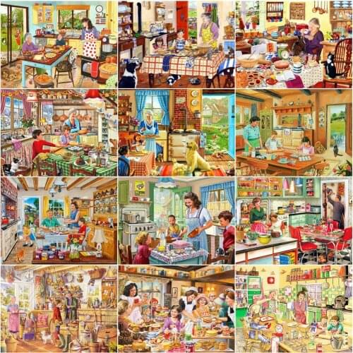 AZQSD 5D Diamond Painting New Arrivals Garden Handmade Diamond Embroidery Sale Landscape Picture Of Rhinestones Home Decor