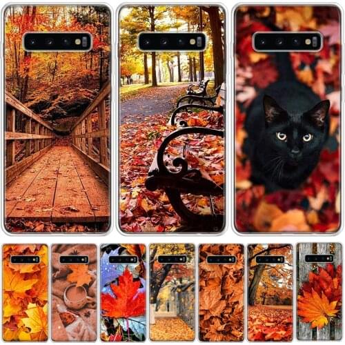 Leaves Maple Leaf Autumn Phone Case For Samsung GalaxyA90 A71 A70 A51 A50 A41 A40 A30 A21 A10 A9 A8 A7 A6Plus M30S A20E A01 A10S