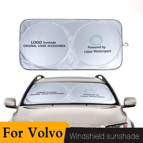 Car Front Windscreen Cover For Volvo Car Sun Shade Cover Windshield Sunshade UV Protection Car Sun Shade Protector Accessories