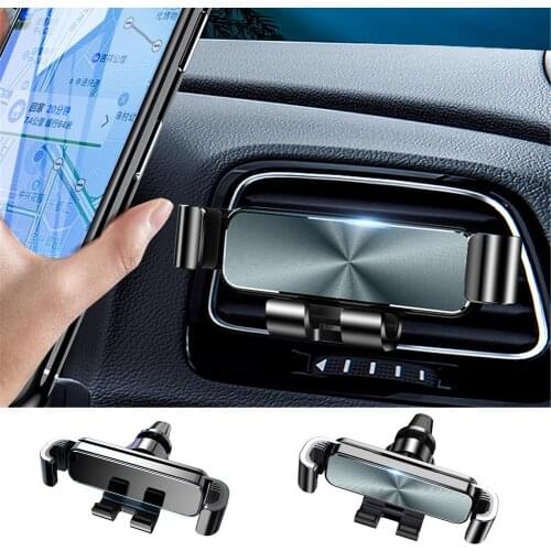 Car Mobile Phone Holder Multi-Function Air Outlet Navigation Gravity Bracket For Navigation Gravity Bracket Adjustable Car Cup P