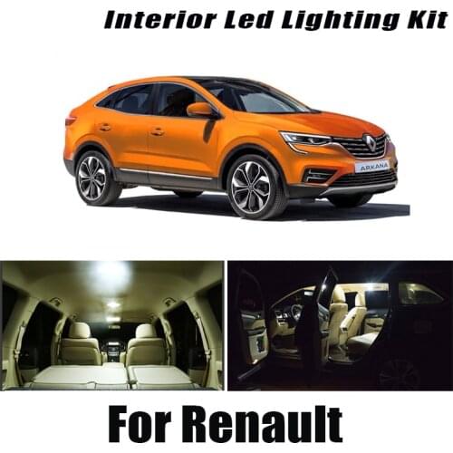 For Renault Laguna Clio Megane Grand Scenic Espace 1 2 3 4 CC Kangoo Koleos Captur Kadjar Modus Canbus LED Interior Light
