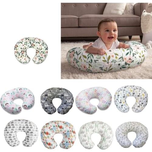Baby Nursing Pillowcase Elastic U-shaped Pillow Case Detachable Pillow Cover Breastfeeding Pregnant Pillowcase