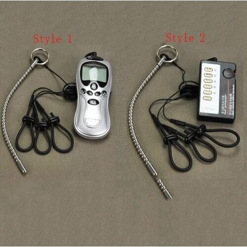 Electric Shock Stainless Steel Urethral Electro Shock Penis Plug Sounds Dilator Penis Rings & Urethral Sound Catheter Sex Toys