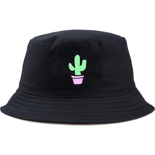 Fashion Cactus panama hat girl casual bucket Hat women cute outdoor sun protection bonnie hat fishing borras hat for men boys