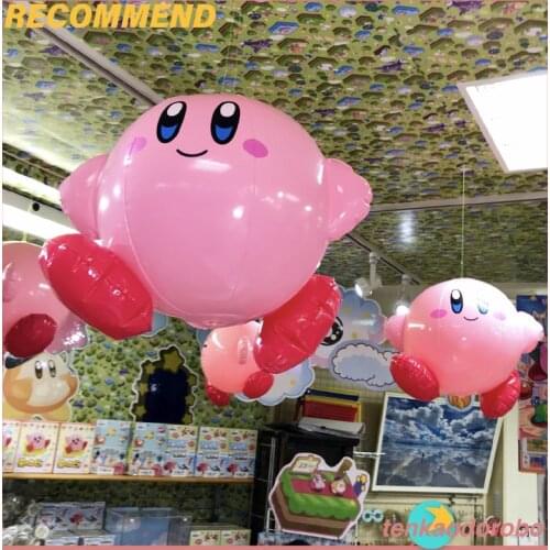 Hobbies Action Figures Fantasy Kirby Cute Hand Bouncing Ball Silicone Balloon Oversized 30cm Can Be Inflated Repeatedly Toy
