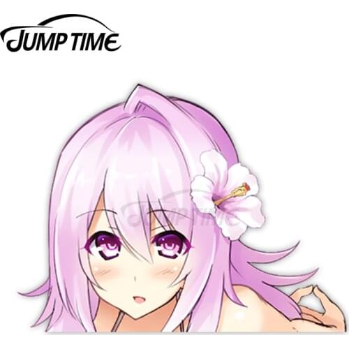 Jump Time Cu-no Yayoi Sakura 8.6 Sexy Big Head Anime Girl Vinyl Decal Waifu Peeker Car Stickers