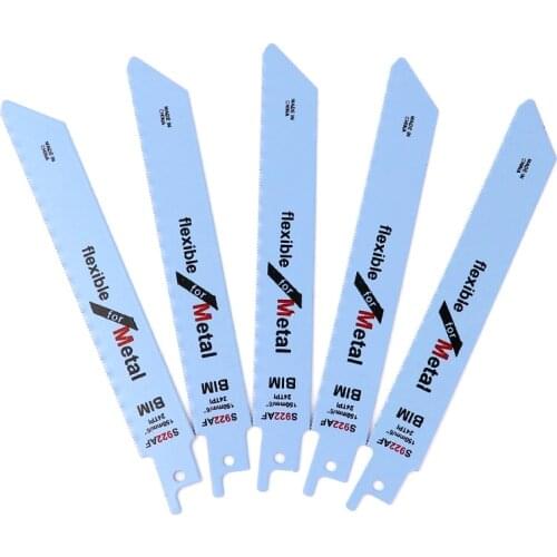 6"/150mm Jigsaw Blade S922AF Reciprocating Saw Blade Set Bimetal For Metal Cutting Saw Blades Electrical Tool Accessories