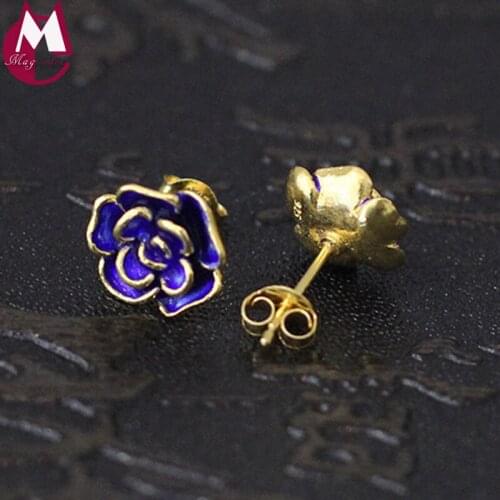 Женские серебрянные серьги Magicodes China At AliExpress