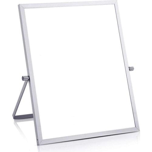 Small Magnetic White Board for Desk 10\"X10\" Double-Sided Desktop Tabletop Board