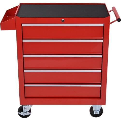 Workshop Hardware Mobile Multi-Functional Car Repair Maintenance Toolkit Cabinet 5 Drawer Storage Tool Box Trolley CN Toolbox