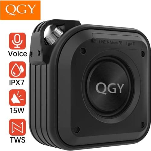 QGY 100% Original X1 PLUS Portable Bluetooth Speakers Bass with Subwoofer Wireless Waterproof TWS Voice Assistant Extra