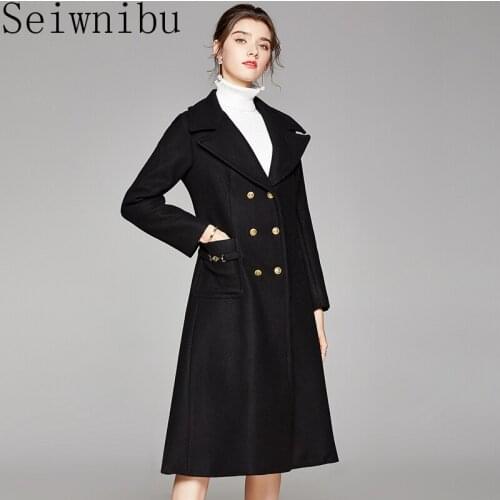 Женские модные пальто Seiwnibu China At AliExpress