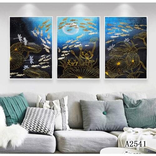 Modern Abstract Oil Painting Print on Canvas 3pcs Abstract Canvas Art Printing Printing Wall Art Picture Painting for Home Decor