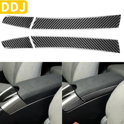 For Toyota Prius XW30 ZVW30 ZVW35 Plug-in Hybrid Carbon Car Interior Center Control Armrest Panel Cup Holder Trim Sticker Strip