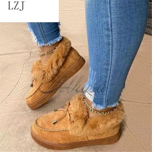 2020 New Fashion Women Snow Boots Comfortable Winter Warm Casual Platform Boots Women Suede Punk Shoes Woman Plus Size 35-43