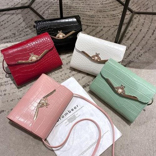 Women Coin Purse Small Bee Shoulder Bag Ladys PU Leather Phone Bag Lovely Fashion New Wholesale