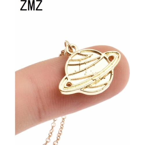 ZMZ 30pcs/lot 2018 Europe/US fashion planet pendant cute astronomy planet universe necklace gift for mom/friend party jewelry