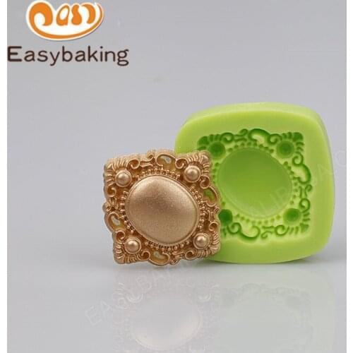 1 pc Silicone Jewelry Shape Fondant Cake Decorating Tools Chocolate Candy Resin Mold Mini Handmade Silicone Soap Mould