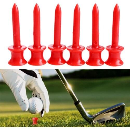 100Pcs 41mm Plastic Step Down Golf Tees Graduated Castle Tee Height Control Golf Club Training Ball Holder Tees