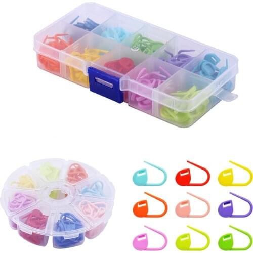 104/120Pcs/Set Split Ring Markers Stitch Marker Rings Crochet Knitting Accessories Locking Stitch Markers Craft Set