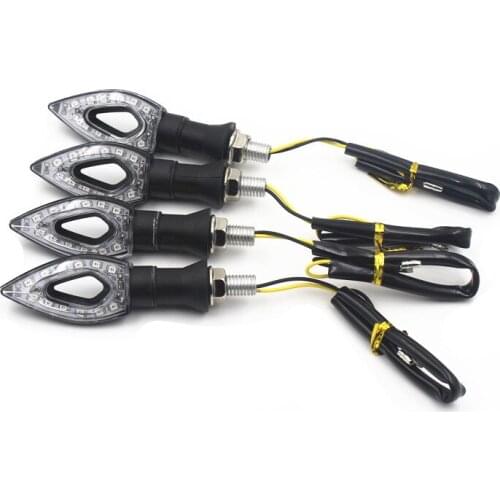 4Pcs Universal Motorcycle 12V LED Turn Signals Lights Indicator For Harley Honda Kawasaki Yamaha Suzuki Cruiser Bobber Chopper