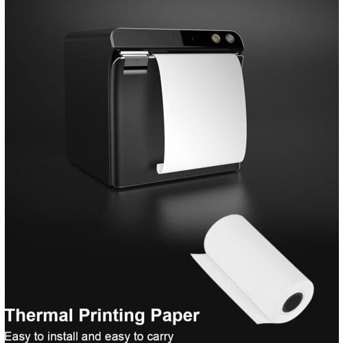 5 Rolls Thermal Printer Paper Instant Print Label for Photo Printer 57x25mm Office Supplies Replacement Accessories