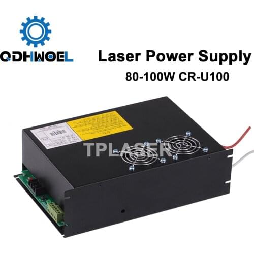 80-100W CO2 Laser Power Supply for YL Laser Tube CR-U100 U Series CO2 Laser Engraving Cutting Machine