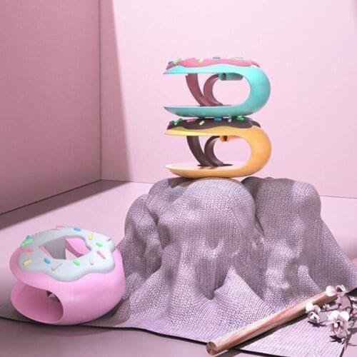 Quilt Holder ABS 4Pcs/ Non Slip Gripper Round Cute donut Shape Quilt Clips Fixer Needleless Cover Holder Fastener Bed Sheet Blan