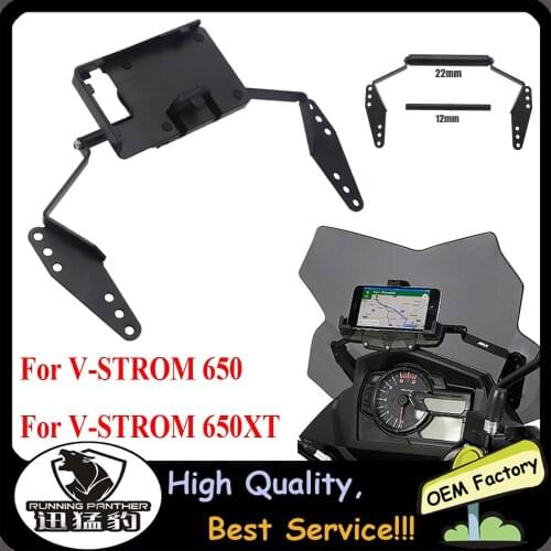 DL650 XT V Strom Motorcycle Navigation Phone Mount Bracket for Suzuki Vstrom 650 2017 2018 2019 Accessories