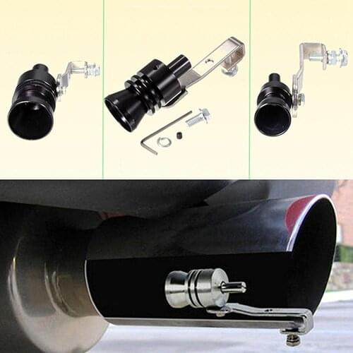 80% Hot Sales!! Exhaust Fake Turbo Muffler Blow Off Valve Whistle Pipe Sound Simulator Whistle