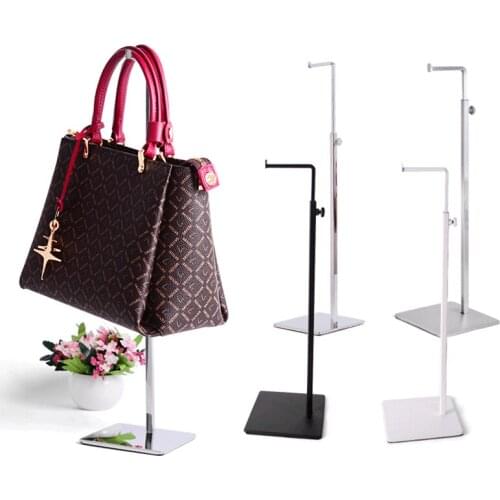 Fahsion Metal Handbag Display Stainless Steel Adjustable Bags Stand Holder Stable Rack Home Ornaments Shop Props