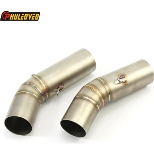 PHULEOVEO for Ducati 848 Link Pipe Motorcycle Motorbike Exhaust Muffler Pipe Connector Mid Pipe for Ducati 848 Ducati 796 795
