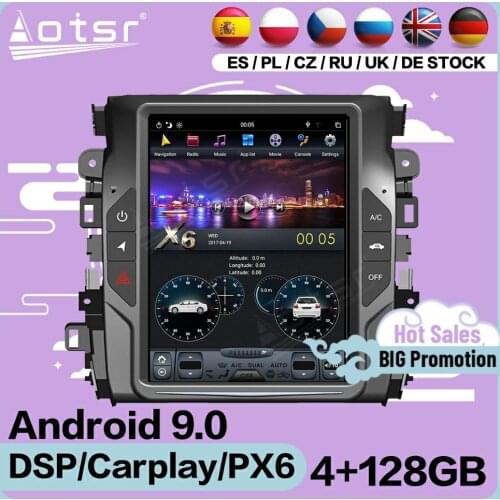 4+128G Tesla Screen Multimedia Stereo Android Player For Honda Avancier 2017 2018 GPS Navigation IPS Video Audio Radio Head Unit