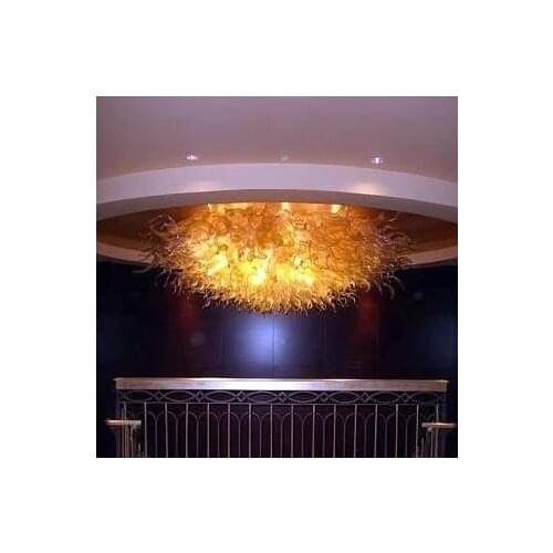 New Year Christmas Decor CE/UL Certification Restaurant LED lights Blown Glass Chihuly Chandelier Lighting