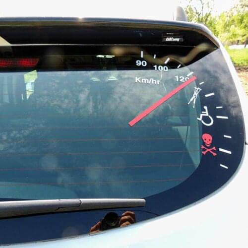 Speeding Safe Warning Funny Speedometer Cluster Pattern Car Decal Bumper Sticker Car Styling Sticker Accessories