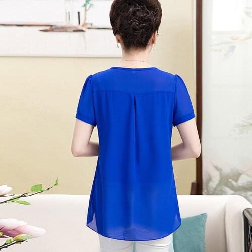Shirt Chiffon Blouse Women Plus Size Tunic Summer Top Blusas Mujer De Moda 2020 Womens Tops and Blouses Shirts KJ2162